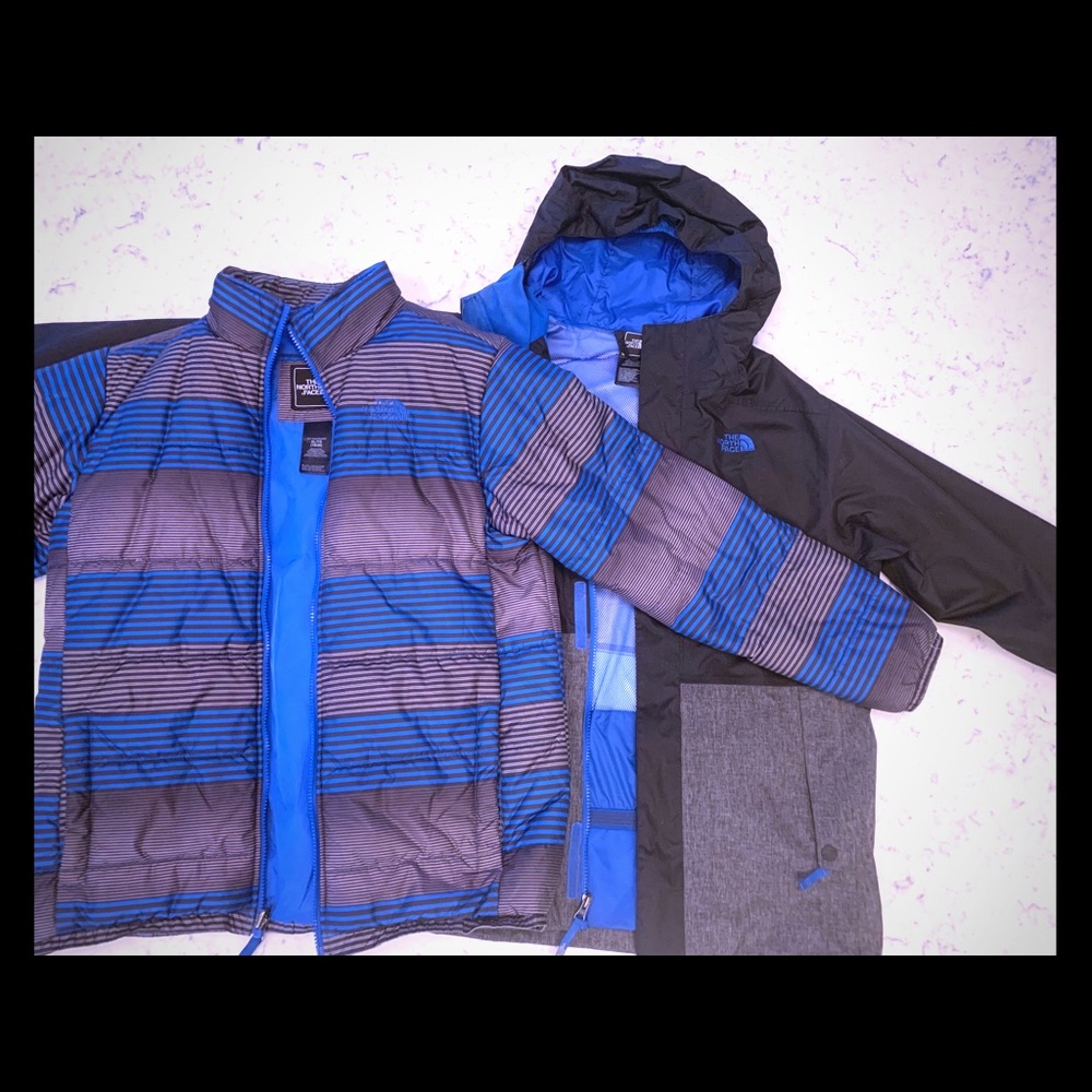 Boys The Norte face double jacket